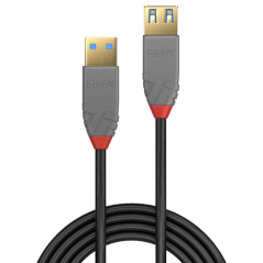 Lindy 36762 cavo USB 2 m USB 3.2 Gen 1 (3.1 Gen 1) USB A Nero