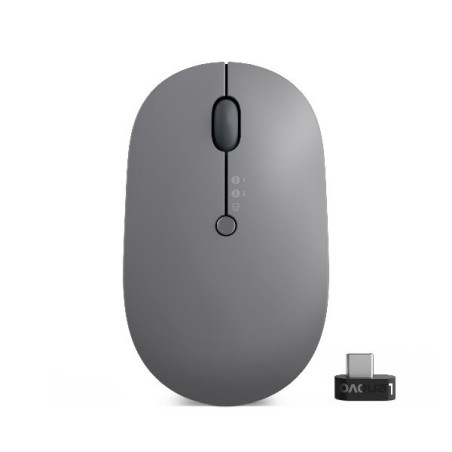 Lenovo Go Multi-Device mouse Ambidestro Wireless a RF + Bluetooth Ottico 2400 DPI