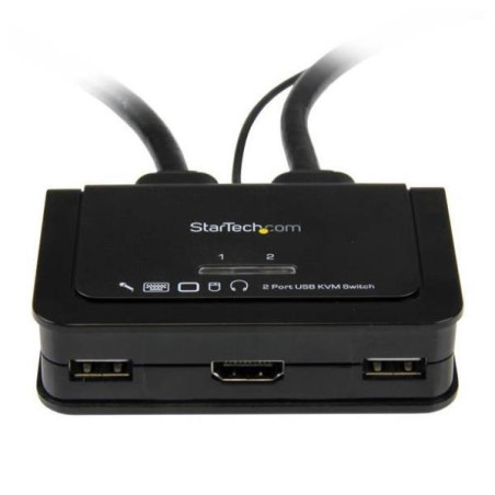 StarTech.com Switch KVM cavo HDMI USB 2 porte con audio e switch remoto - Alimentazione USB - Switch KVM / audio - 2 x KVM / aud
