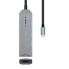 Hub USB Aisens ASUC-4P002-GR Grigio 100 W (1 Unità)