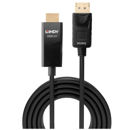 Lindy 40925 cavo e adattatore video 1 m DisplayPort HDMI Nero