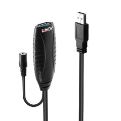 Lindy 43156 cavo USB 10 m USB 3.2 Gen 1 (3.1 Gen 1) USB A Nero