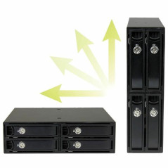 Rack Startech SATSASBP425 Nero Portatile 2,5"