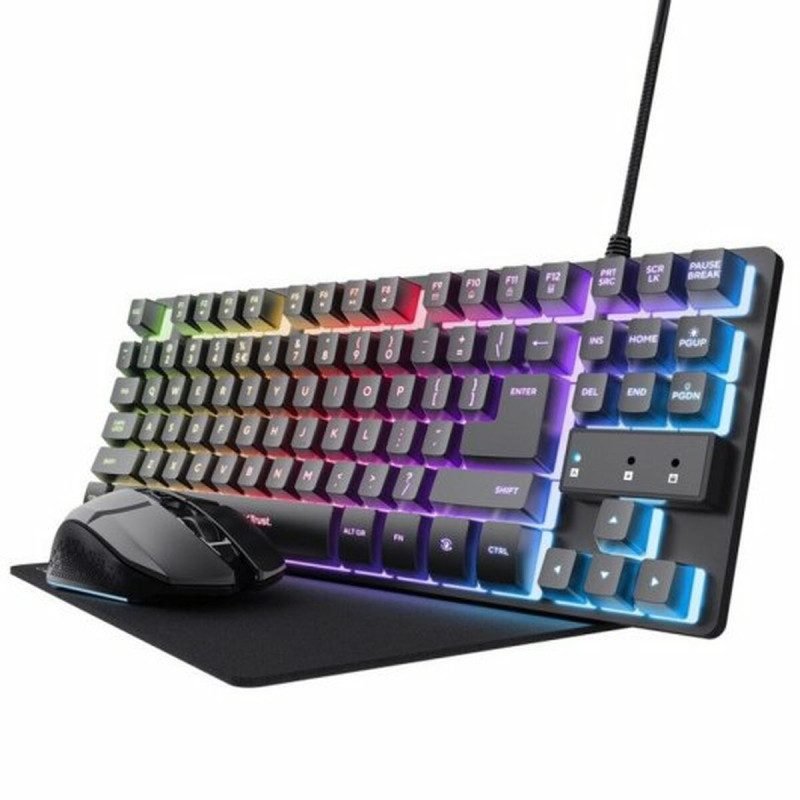 Tastiera e Mouse Gaming Trust GXT794 Qwerty in Spagnolo