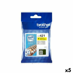 Cartuccia ad Inchiostro Originale Brother MFC-J1010DW / DCP-J1050DW Giallo (5 Unità)