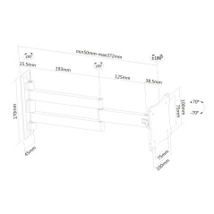 Supporto TV Neomounts FPMA-W830 10" 27" 12 kg