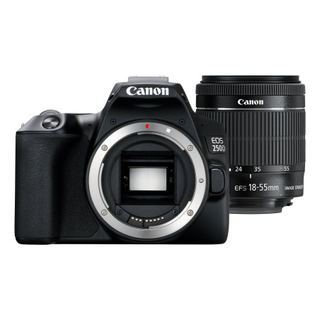 Canon EOS 250D + EF-S 18-55mm f 4-5.6 IS STM Kit fotocamere SLR 24,1 MP CMOS 6000 x 4000 Pixel Nero